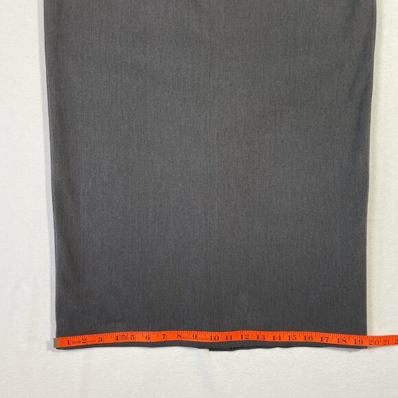 Caslon Maxi Skirt Size 14 P Gray Back Slit Tailored Quality Retro - Picture 8 of 11